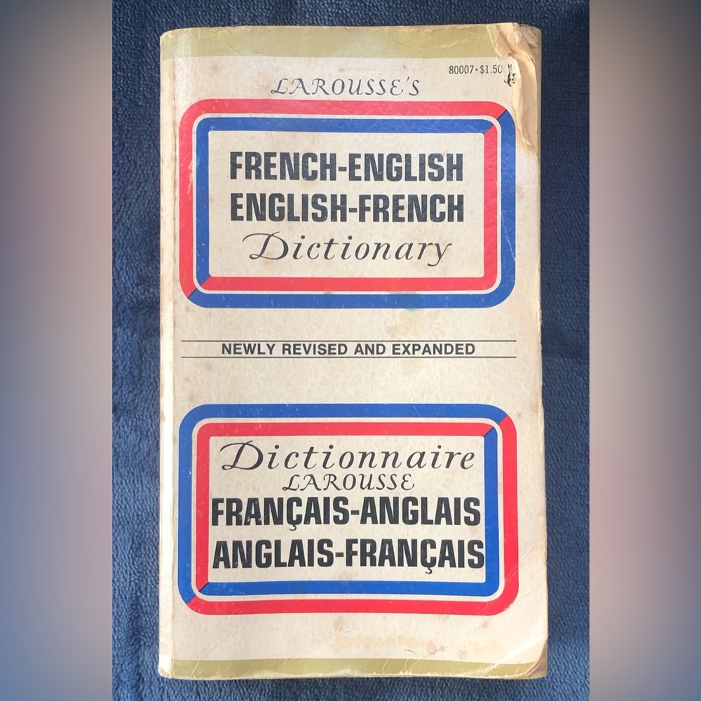 Larousse French English Dictionary Francais Anglais Dictionnaire
